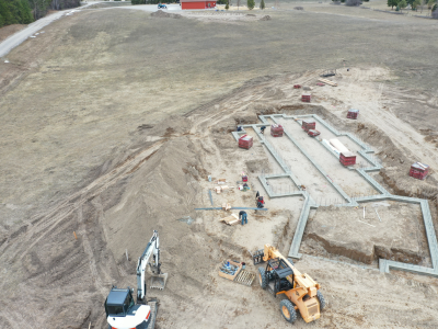 image of custom home construction in bigfork montana by JM Contracting