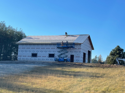 image of custom home construction in bigfork montana by JM Contracting